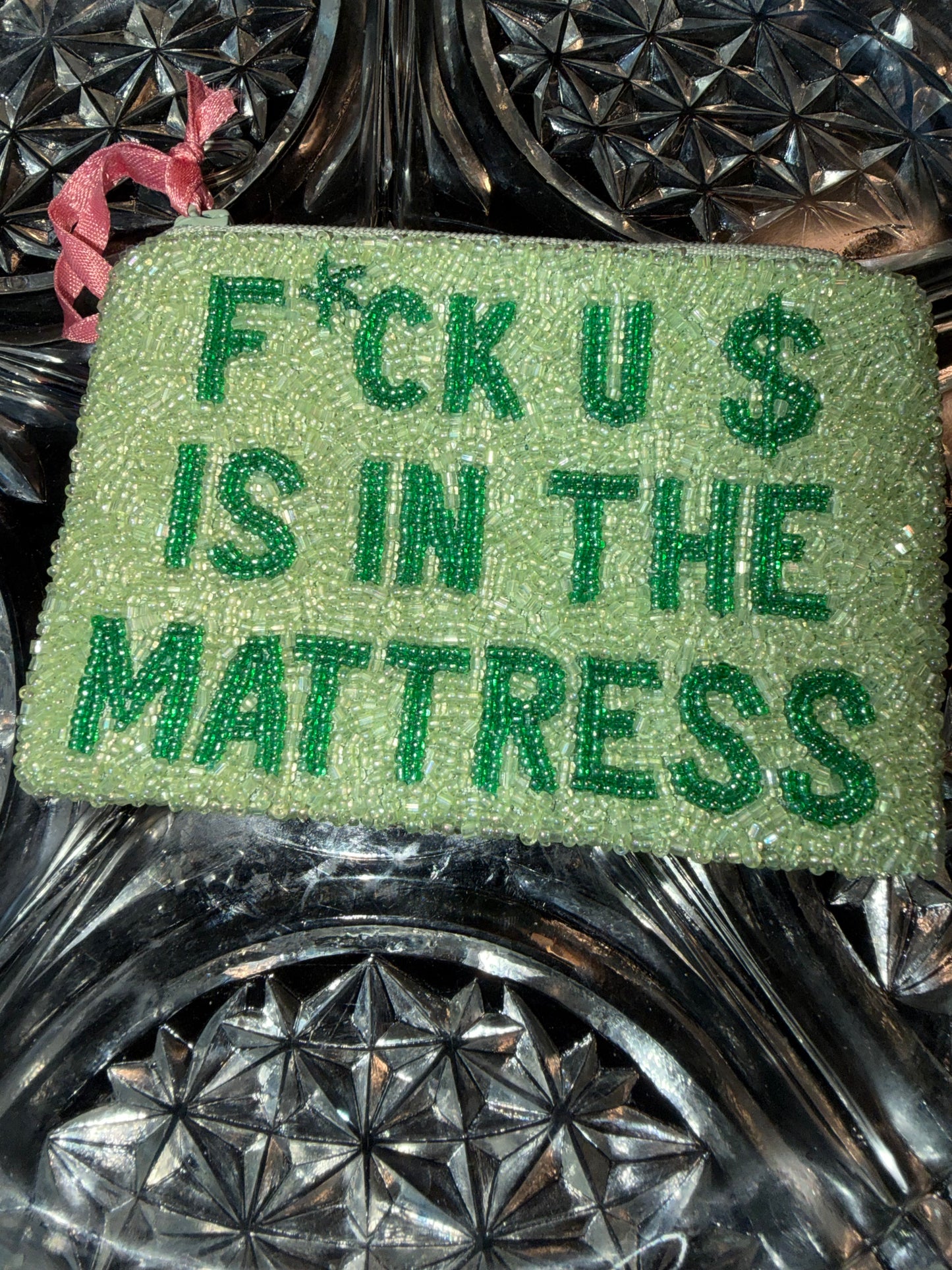 Chump Change – Double Sided Beaded Coin Purse