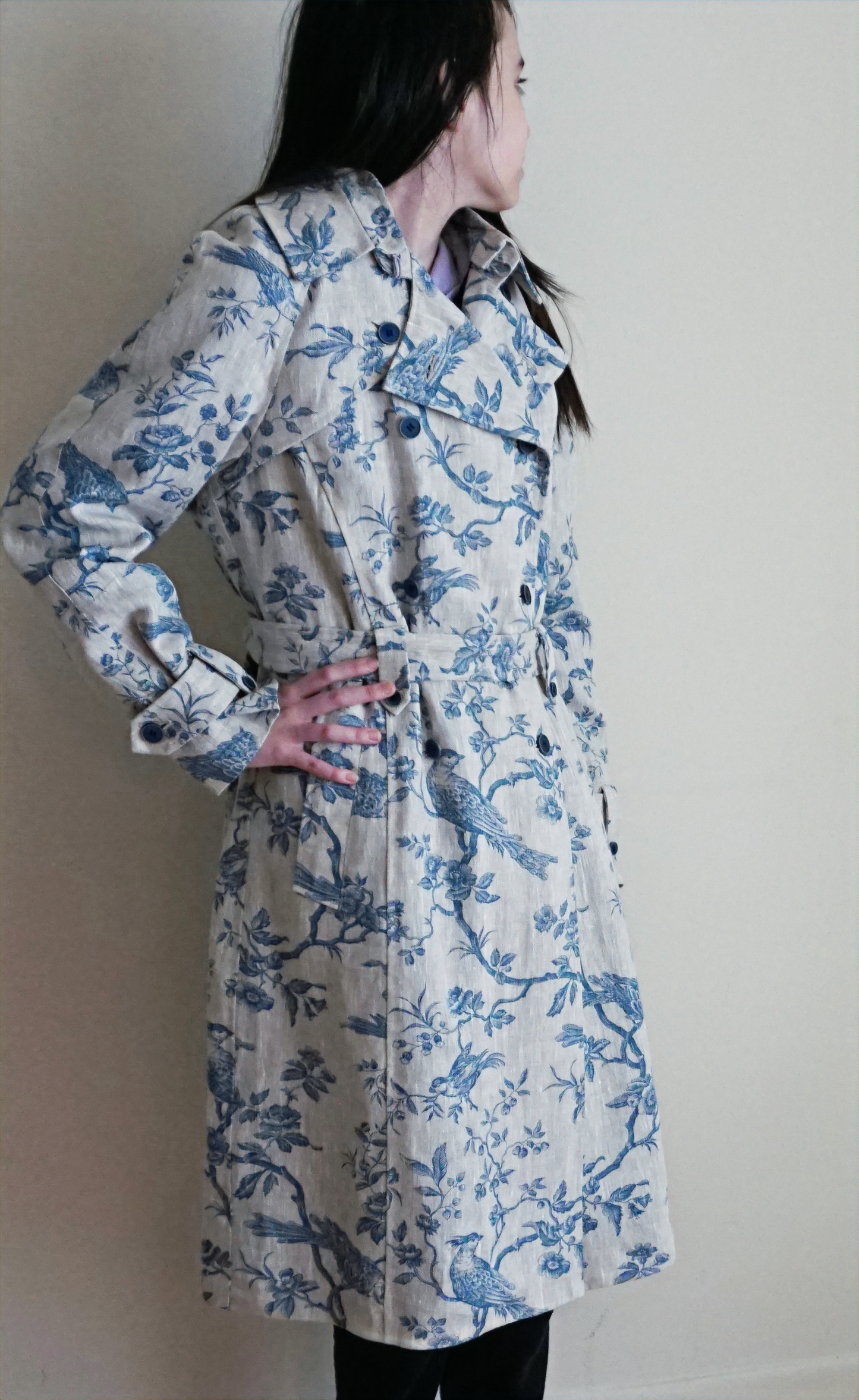 Trenchée Toile de jouy