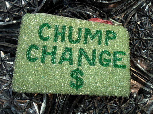 Chump Change – Double Sided Beaded Coin Purse