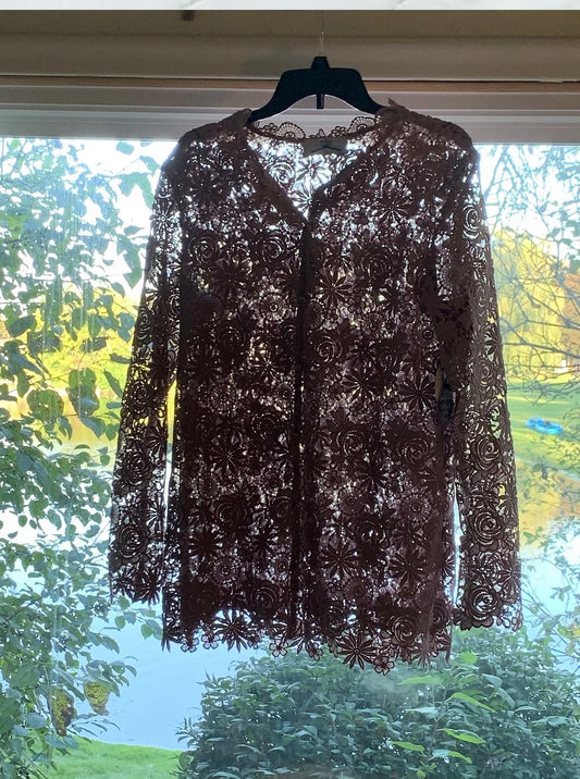 Rosey Outlook Guipure Lace Top
