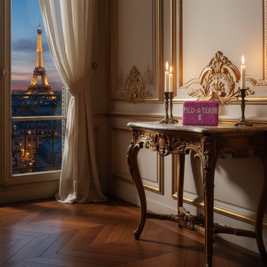 PIED-À-TERRE Coin Purse - Parisian Backdrop